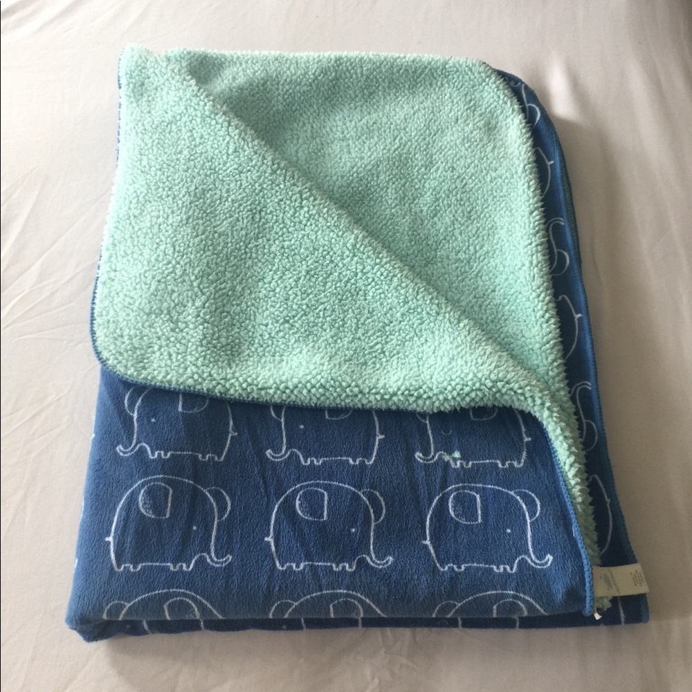 Baby 👶🏻 Blue Elephant Plush Blanket